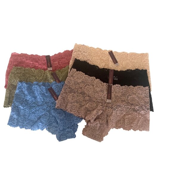 Sofra Bundle of Lace Boyshort Panties 6-Pack - Picture 1 of 5